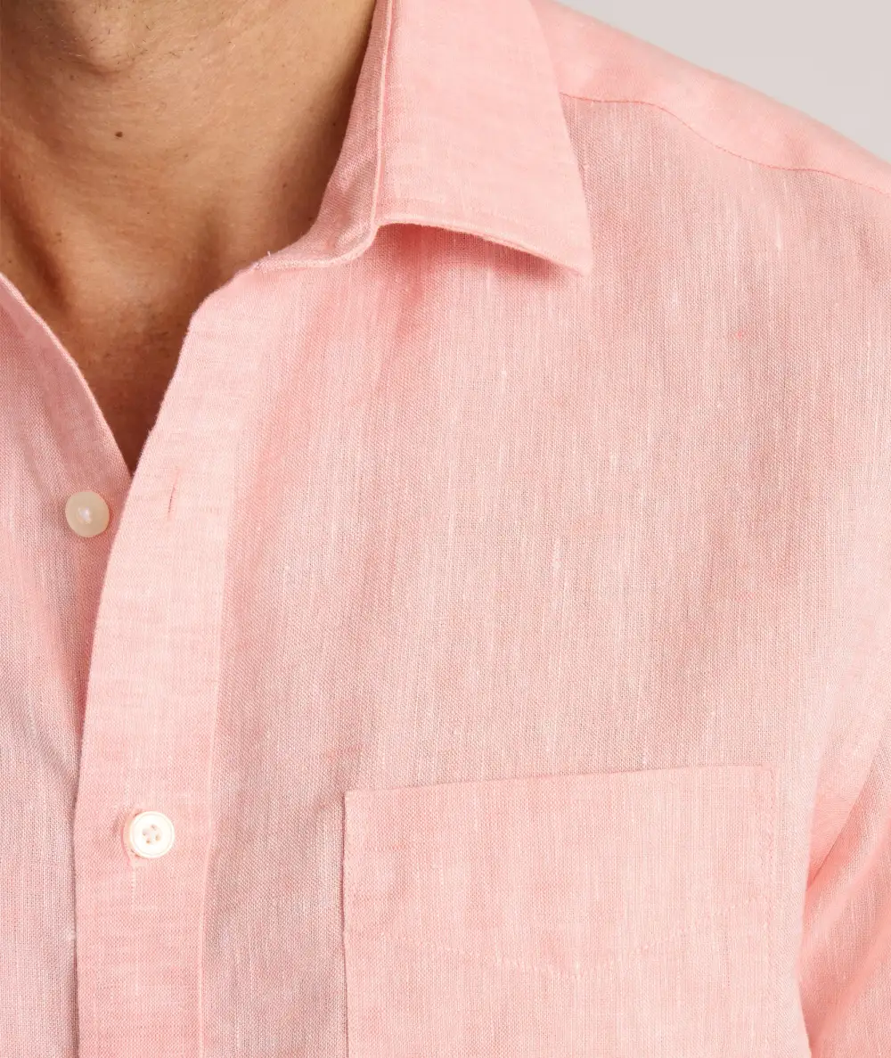 Wrinkle-Resistant Linen Short-Sleeve Cameron Shirt