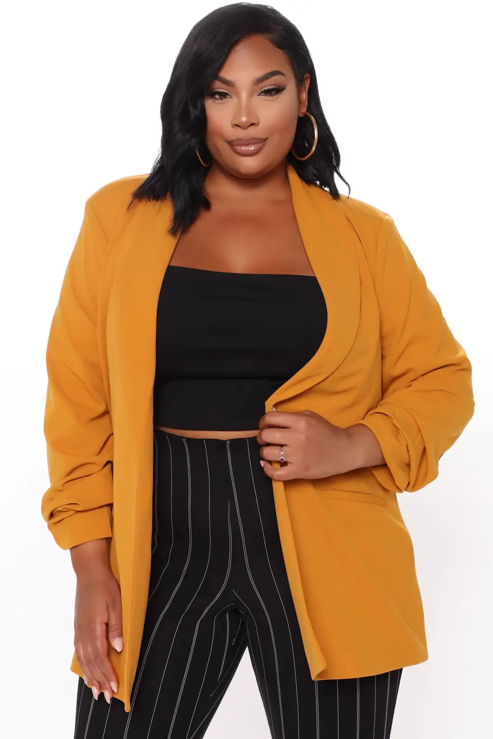 The Celine Blazer - Mustard