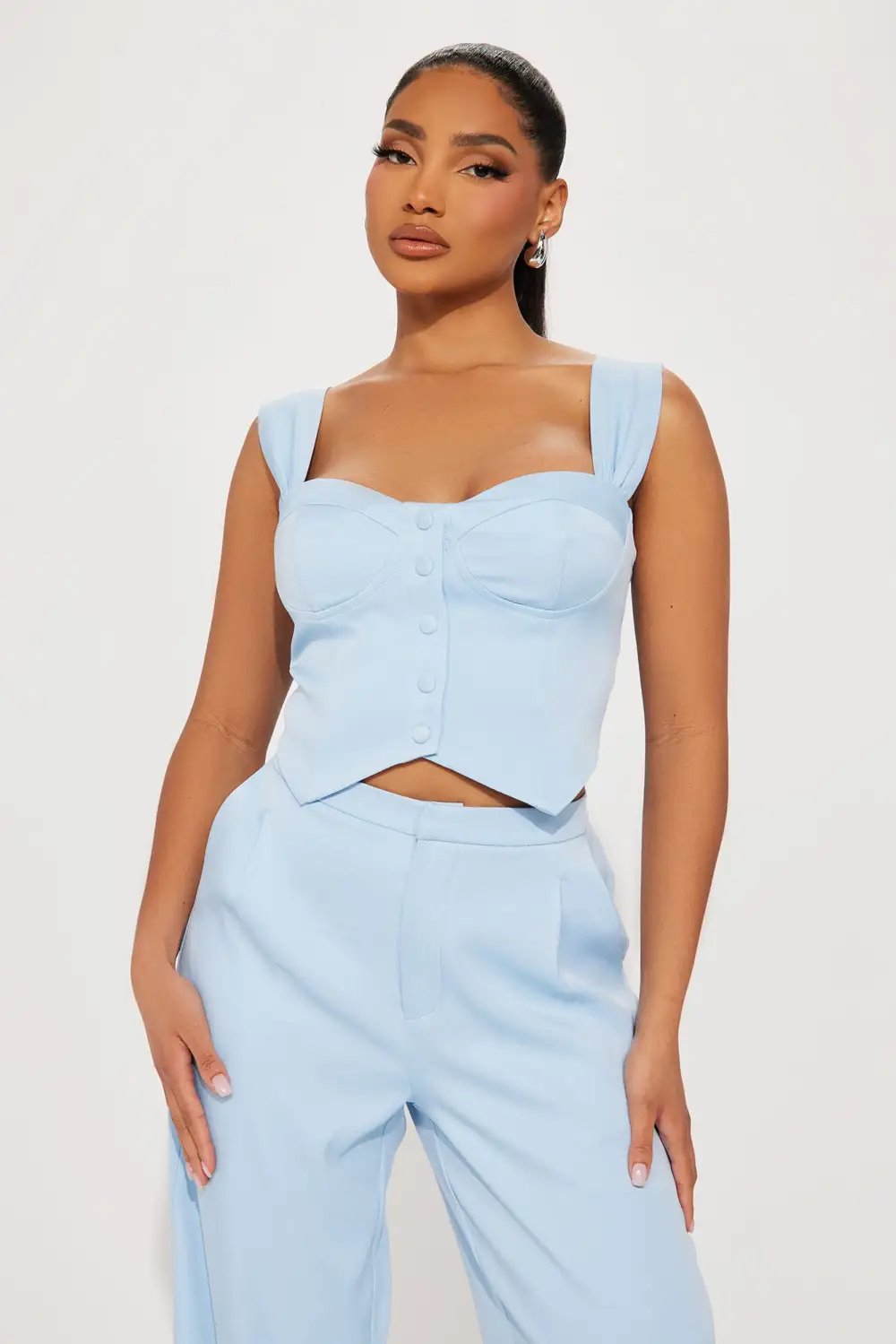Peyton Pant Set - Light Blue