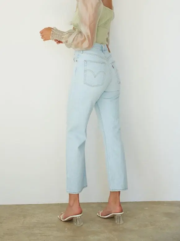 Levi's Ribcage Straight Ankle Jeans Ojai Up