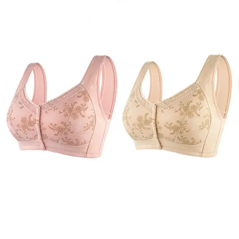 🔥Buy 1 Get 3(3packs)🔥 Mama Cotton Front Closure Bra-FREE SHIPPING
