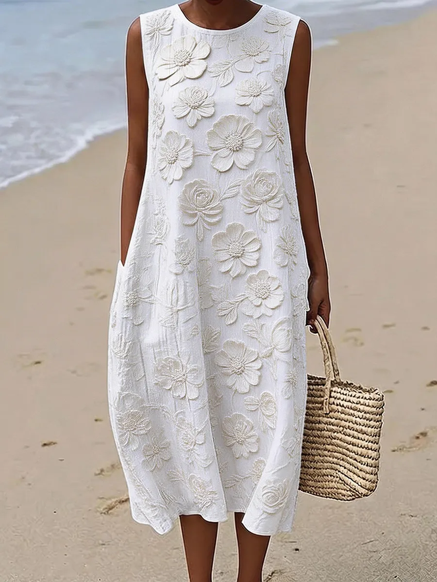 Women's Retro Floral Print Dress