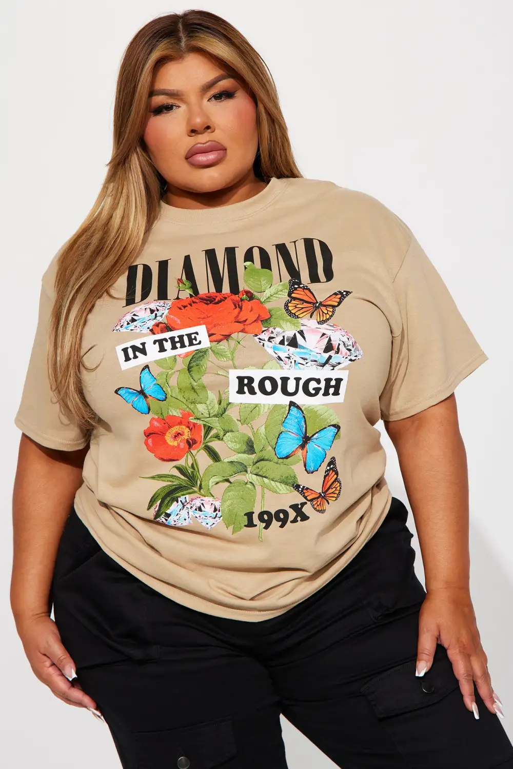Diamond In The Rough Graphic Tshirt - Sand