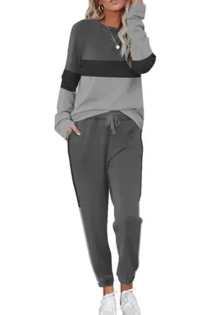 Lounge Sets for Women Two Piece Outfits Sweatsuits Sets Long Pant Loungewear Workout Athletic Tracksuits
