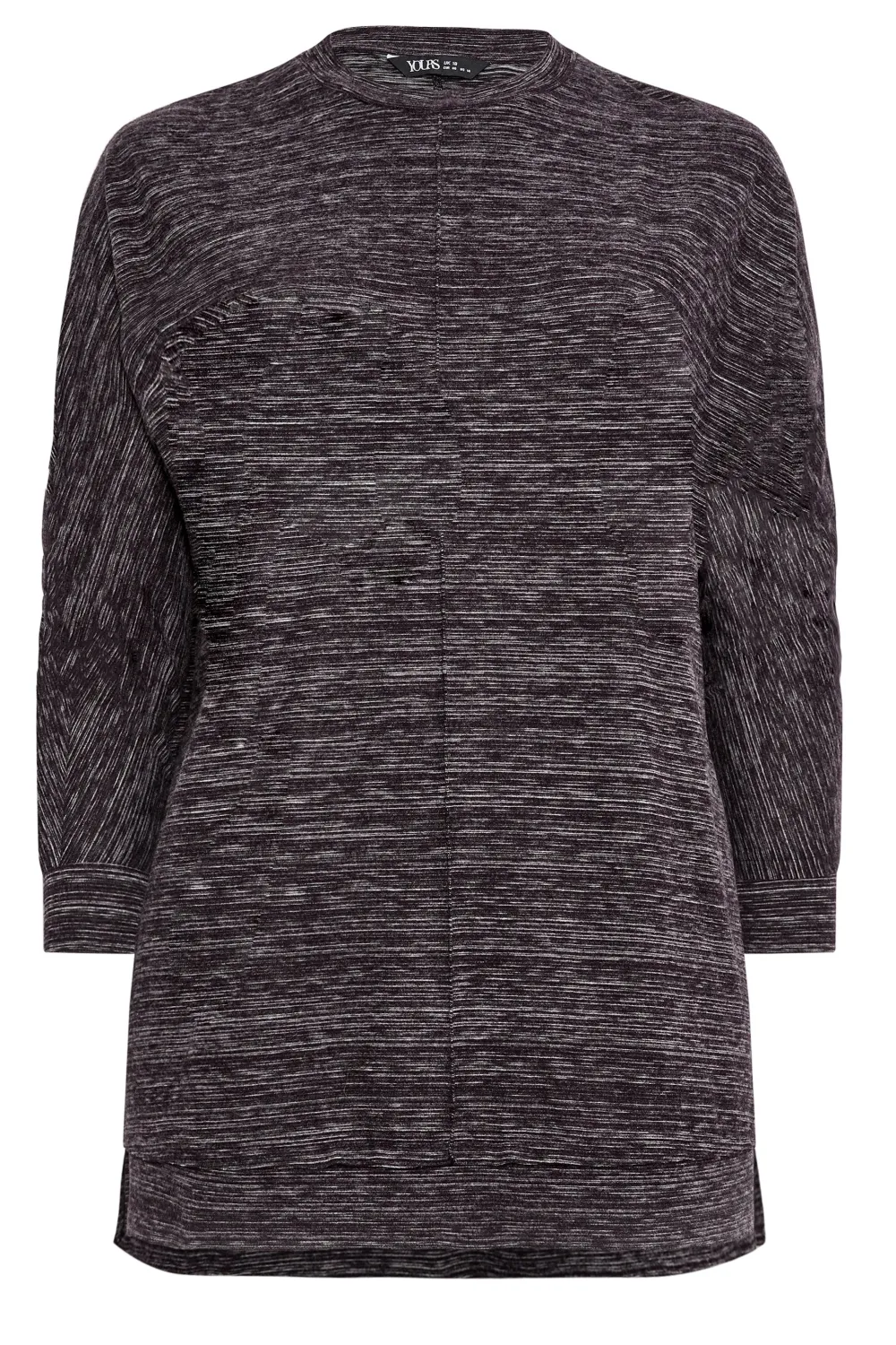 YOURS LUXURY Curve Grey Soft Touch Jumper
