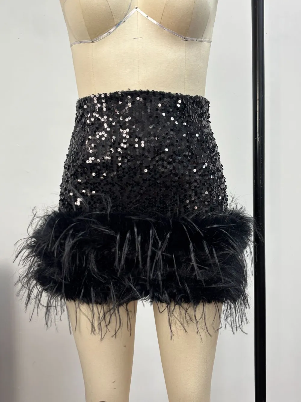 Essential Sequin Sheath Skirt