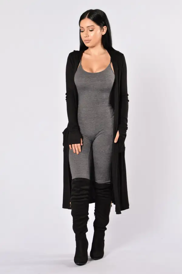 Sunday Kind Of Love Duster Jacket - Black