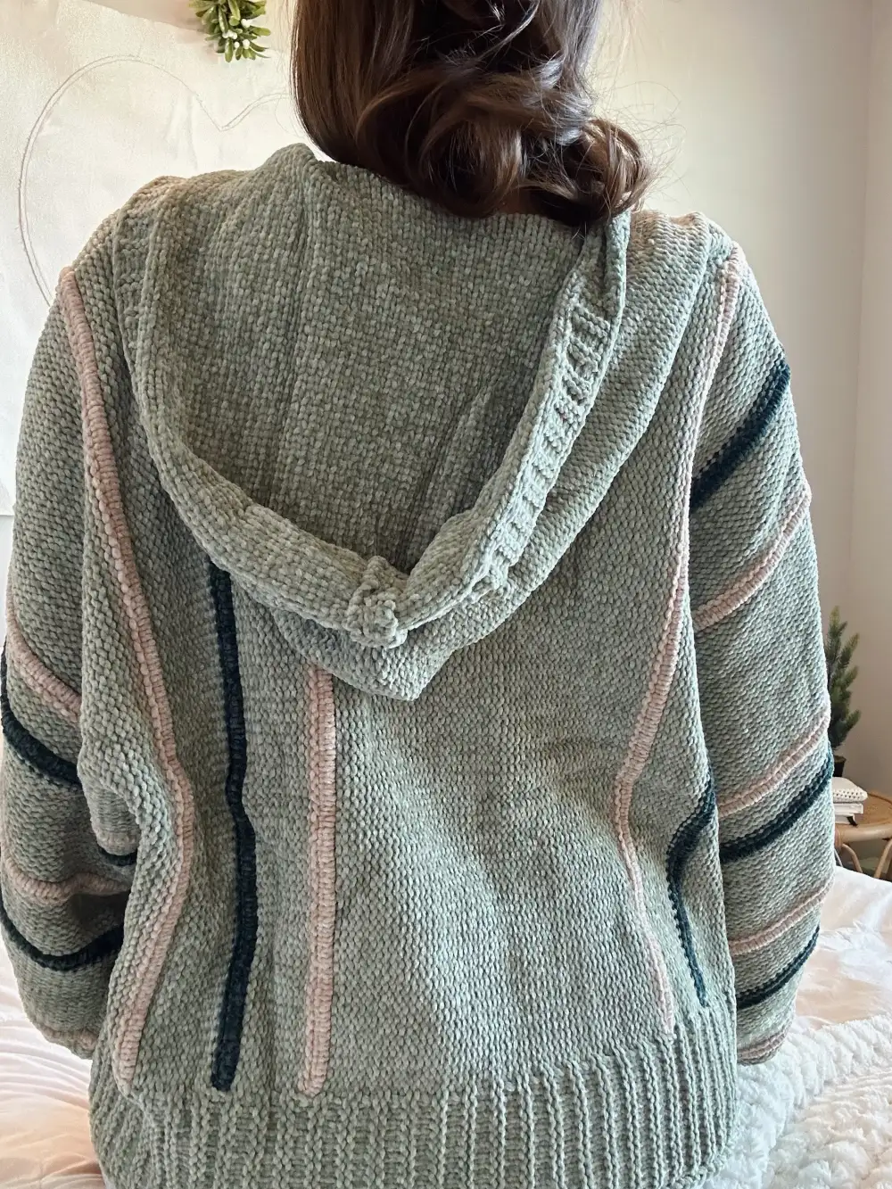 CHENILLE CARDIGAN SWEATER