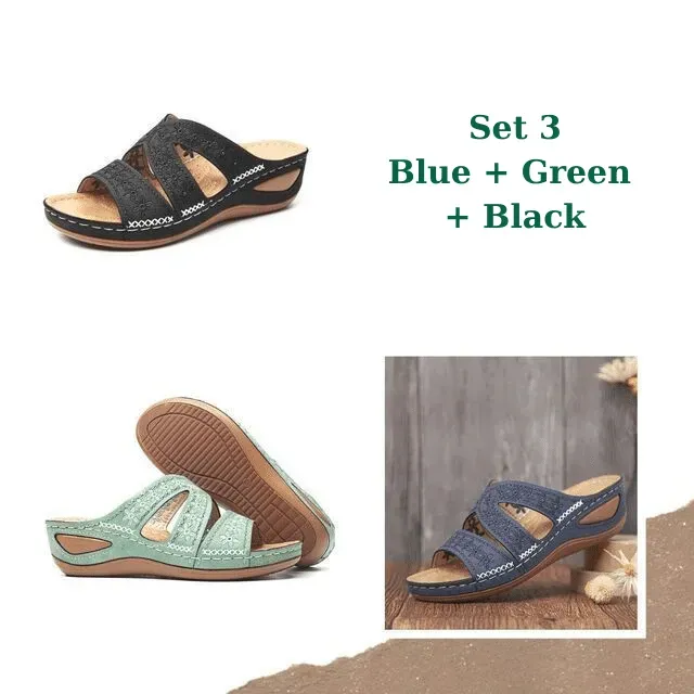 (Buy More and Save More💥)Premium Orthopedic Thick Platform Slipper Sandals