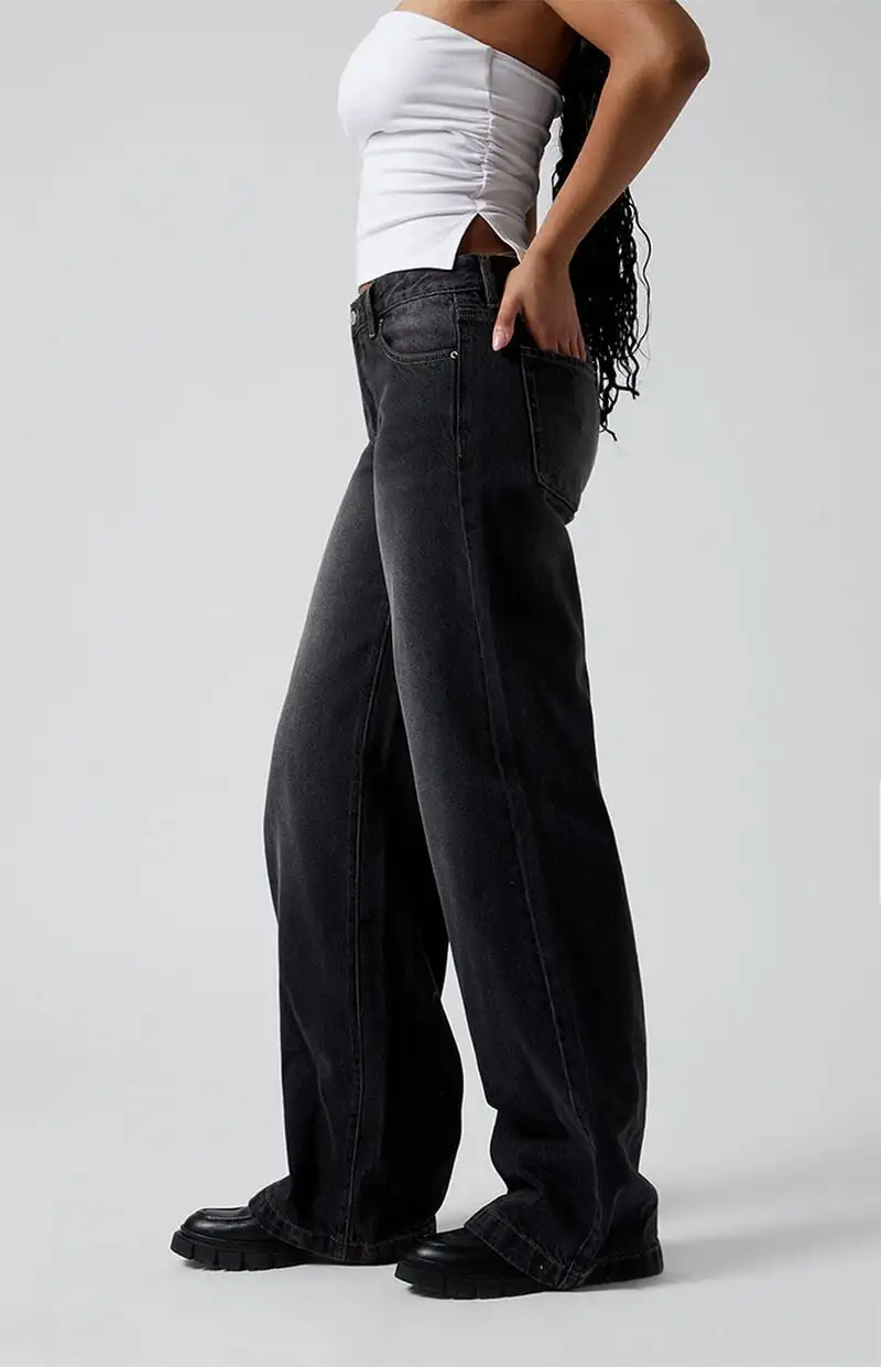 PacSun Casey Low Rise Baggy Jeans Black