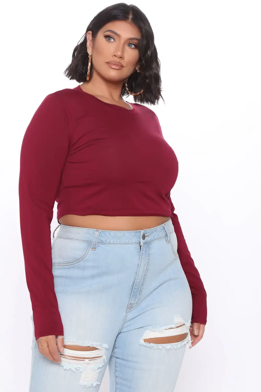 Robin Long Sleeve Top - Wine