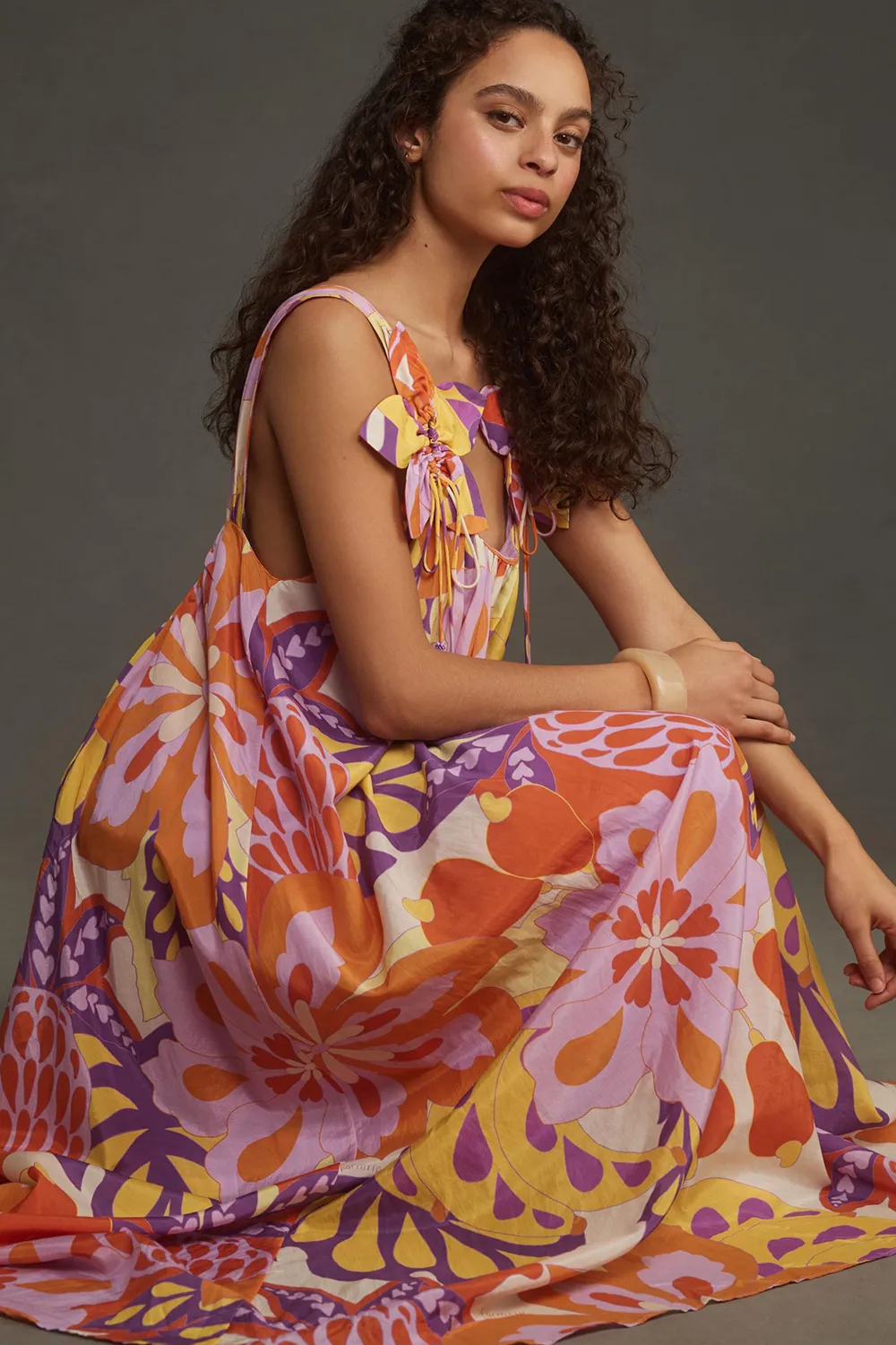 Floral Sleeveless Maxi Dress