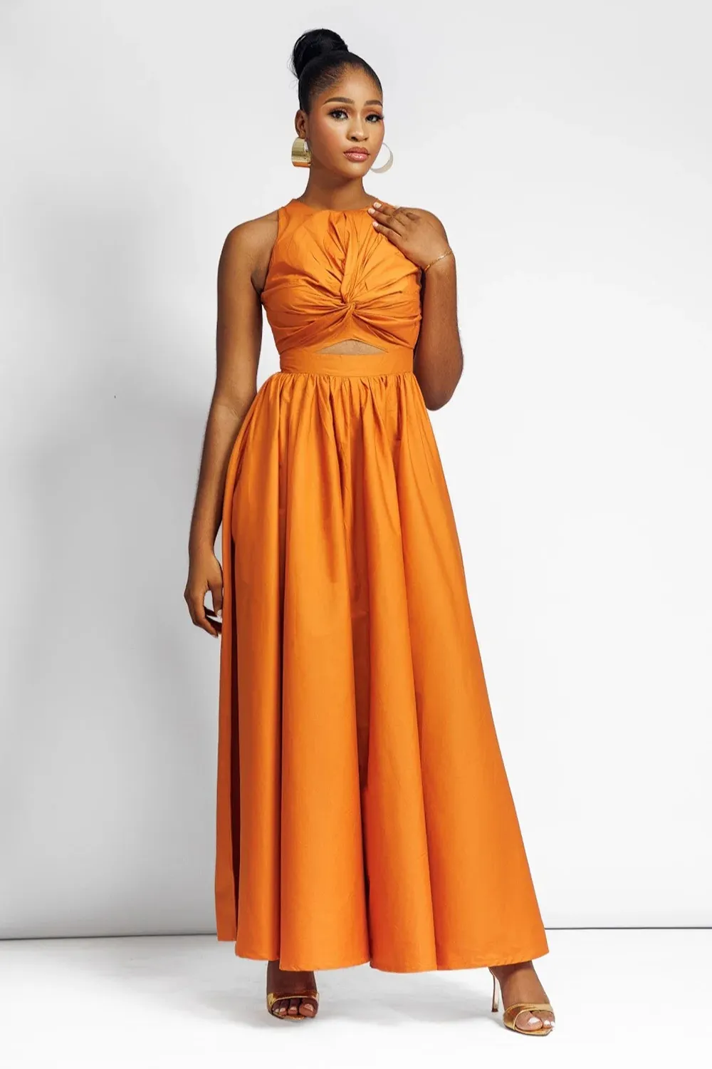 REMI VACATION MAXI DRESS BURNT ORANGE