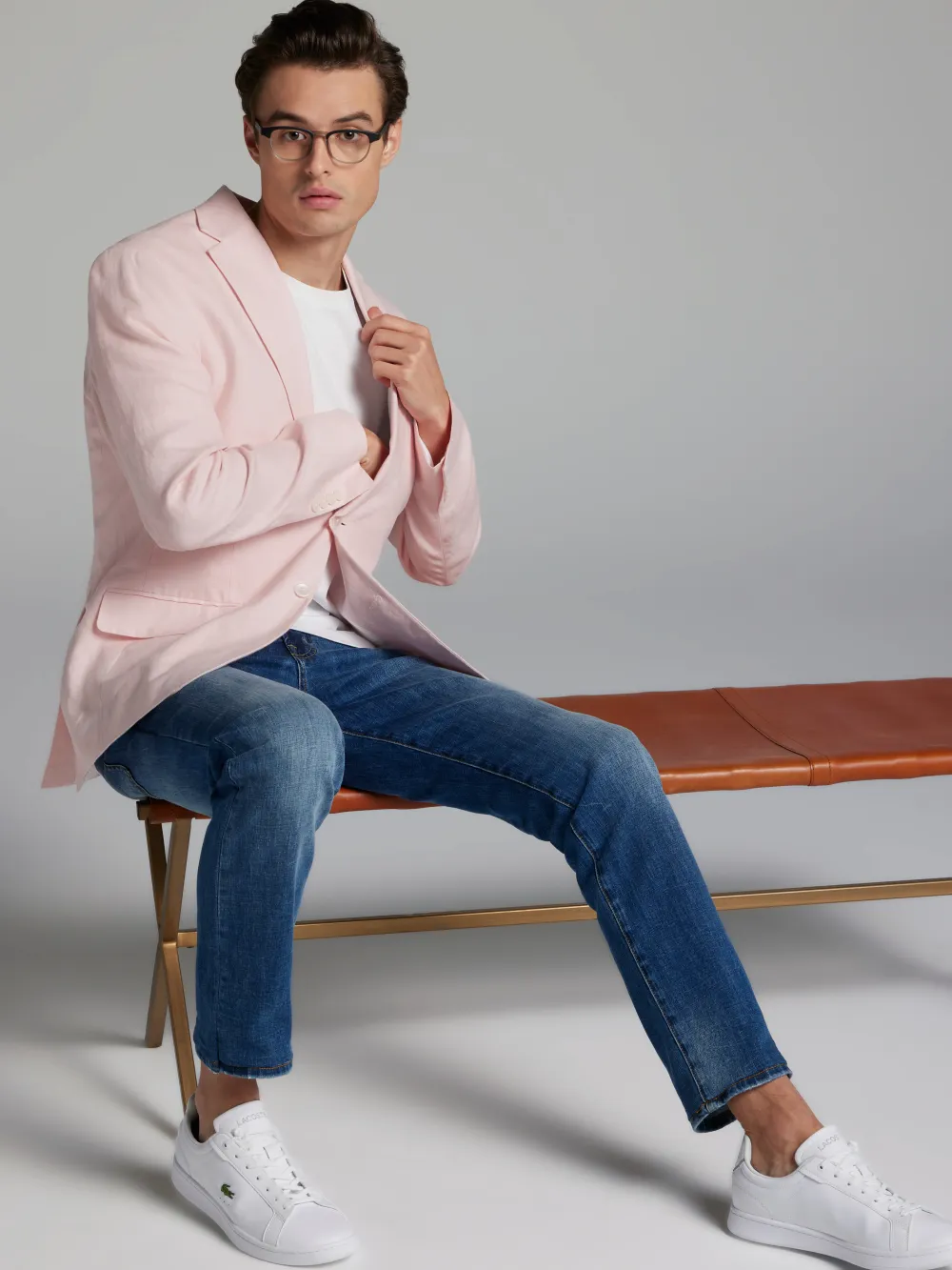 Tommy Hilfiger Modern Fit Linen Suit Jacket