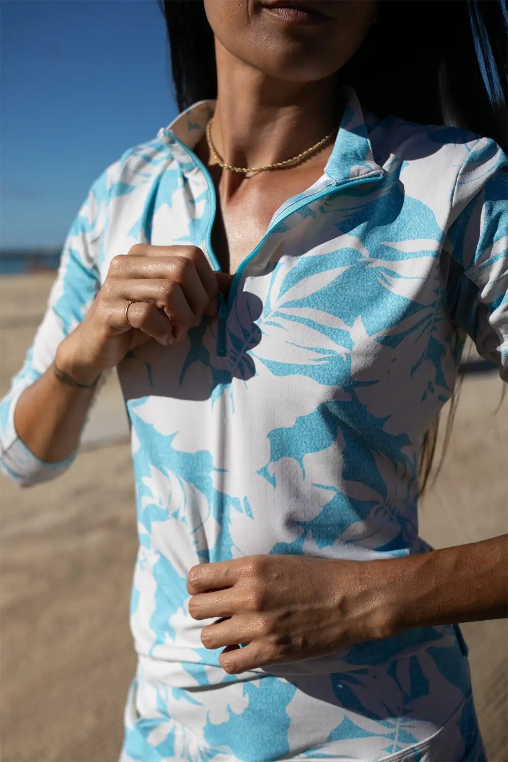 Molokai Performance Long Sleeve Top With Quarter Zip-Molokai