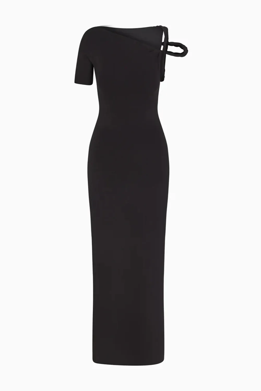 Sueded Stretch Twist Maxi Dress | Stone