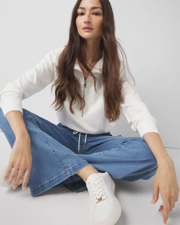 Mock Neck Half-Zip Pullover