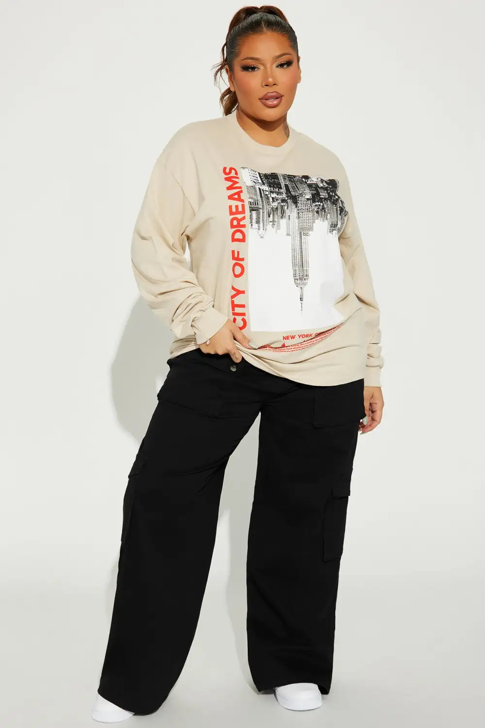 City of Dreams Long Sleeve Tee - Sand