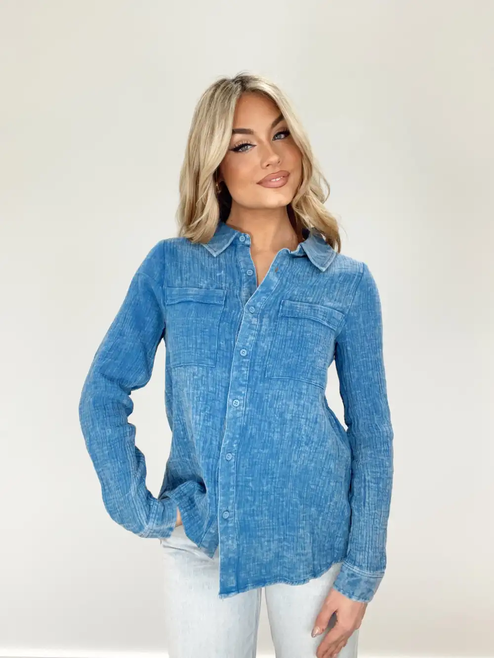 Mineral Wash Gauze Shirt