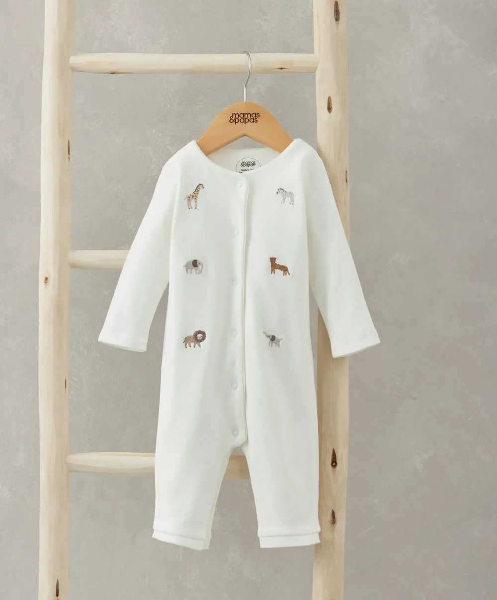 Safari Embroided Romper