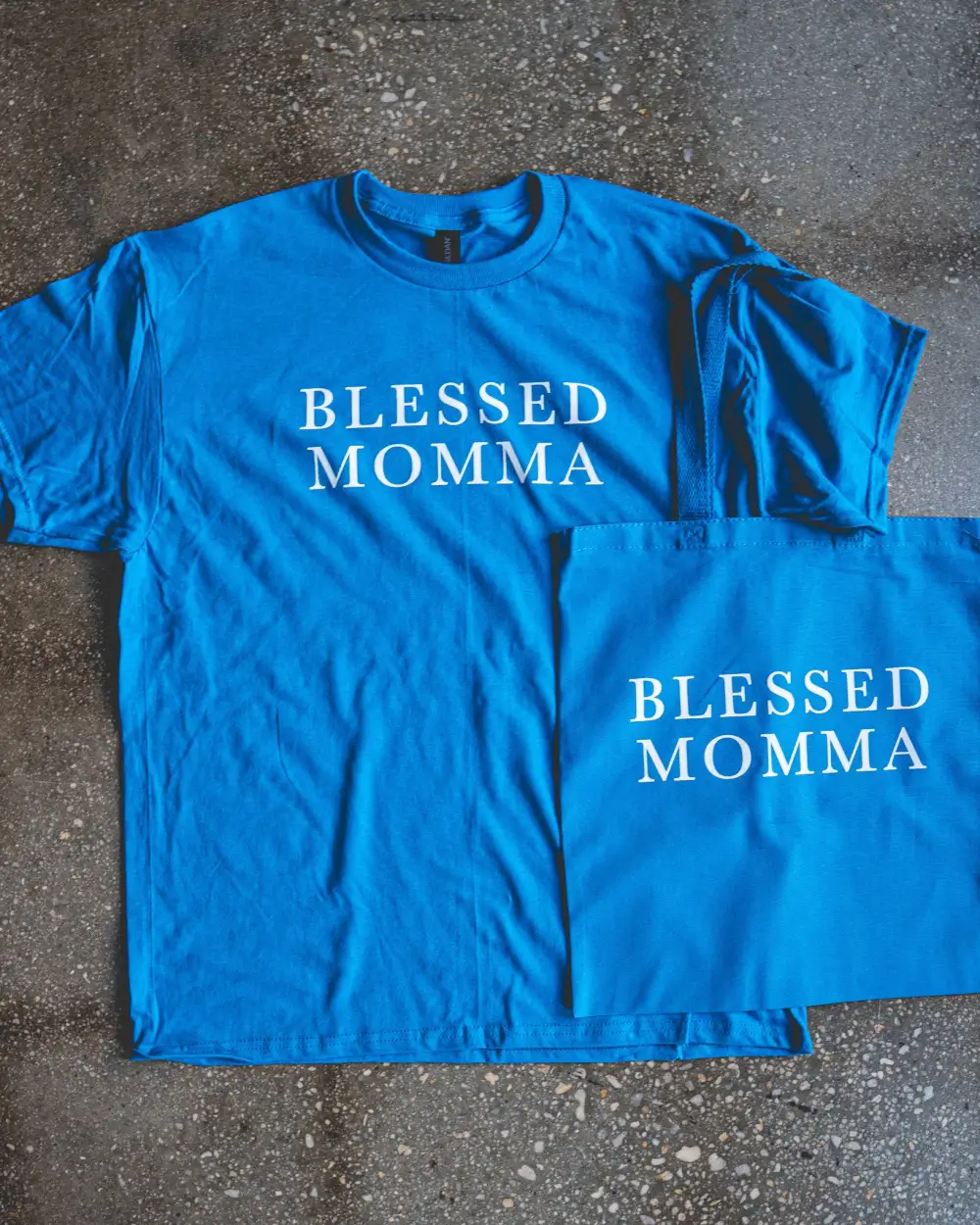 Blessed Momma Adult Box T-Shirt