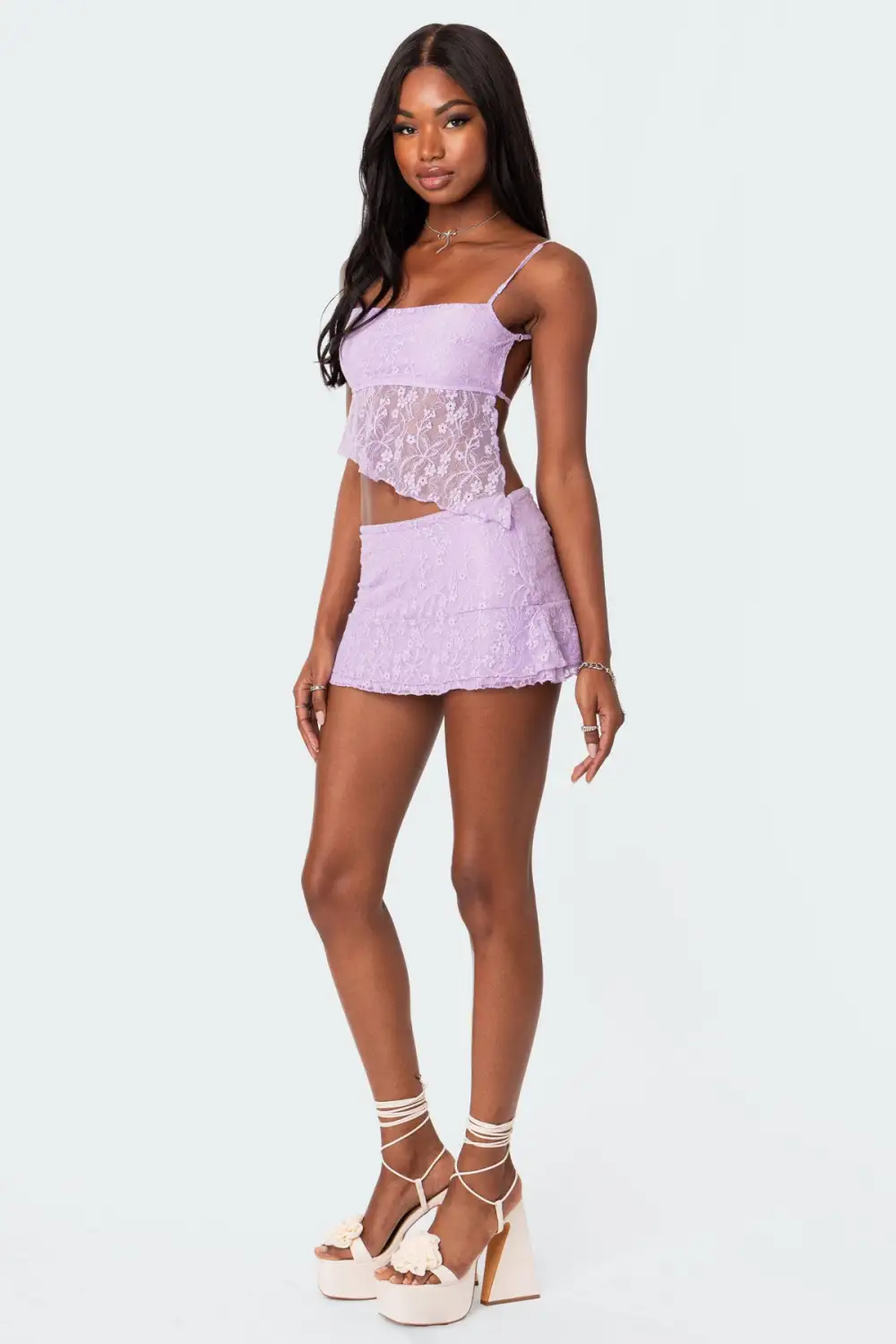 Lyra Open Back Lace Tank Top