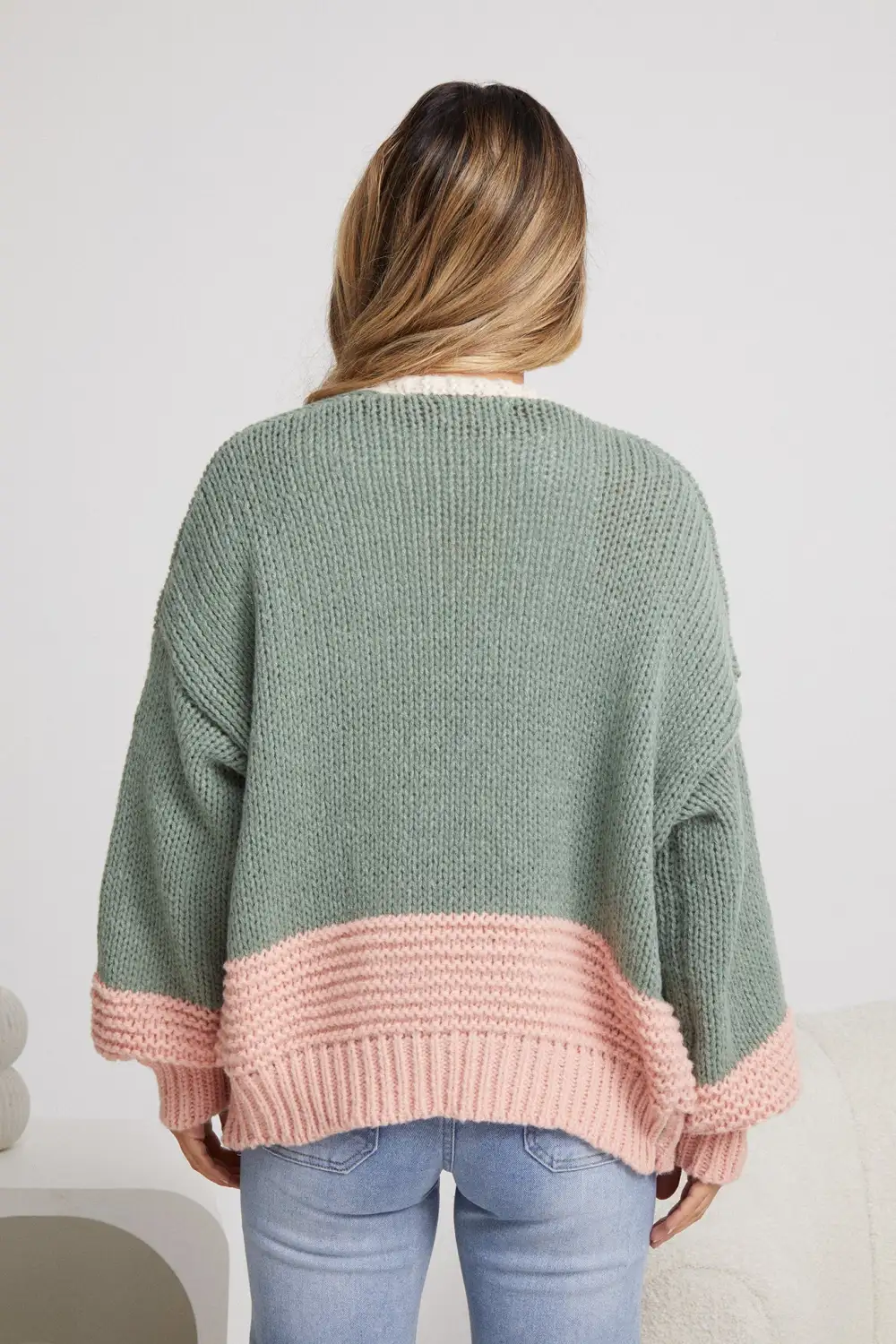 Aubree Cardigan - Khaki Multi