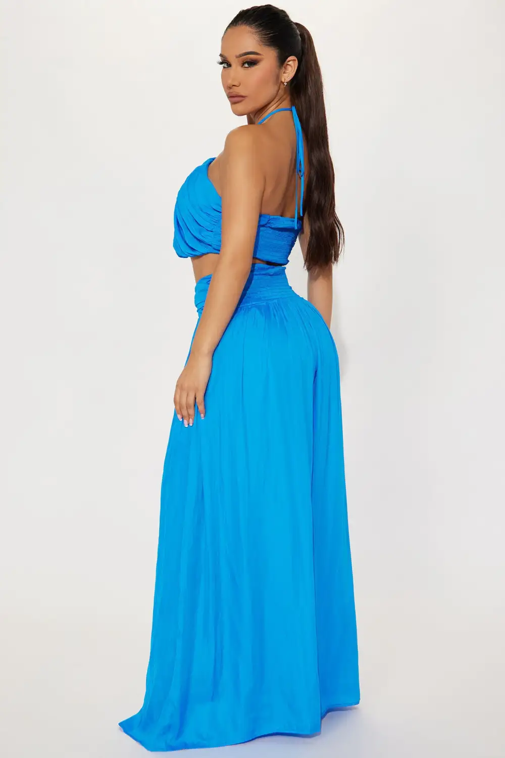 Vacation Is Calling Pant Set - Blue