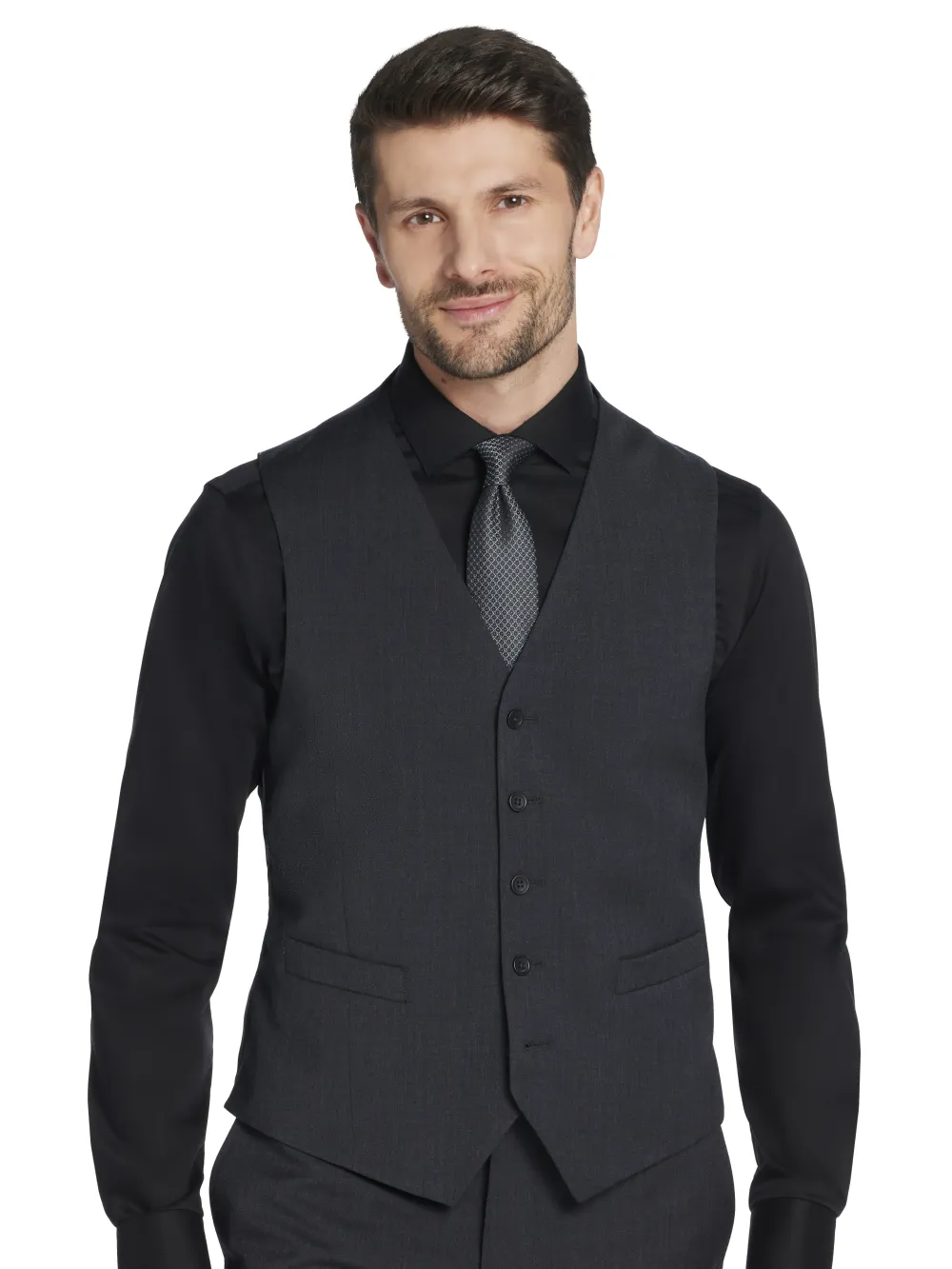 Pronto Uomo Platinum Modern Fit Wool Blend Suit Vest