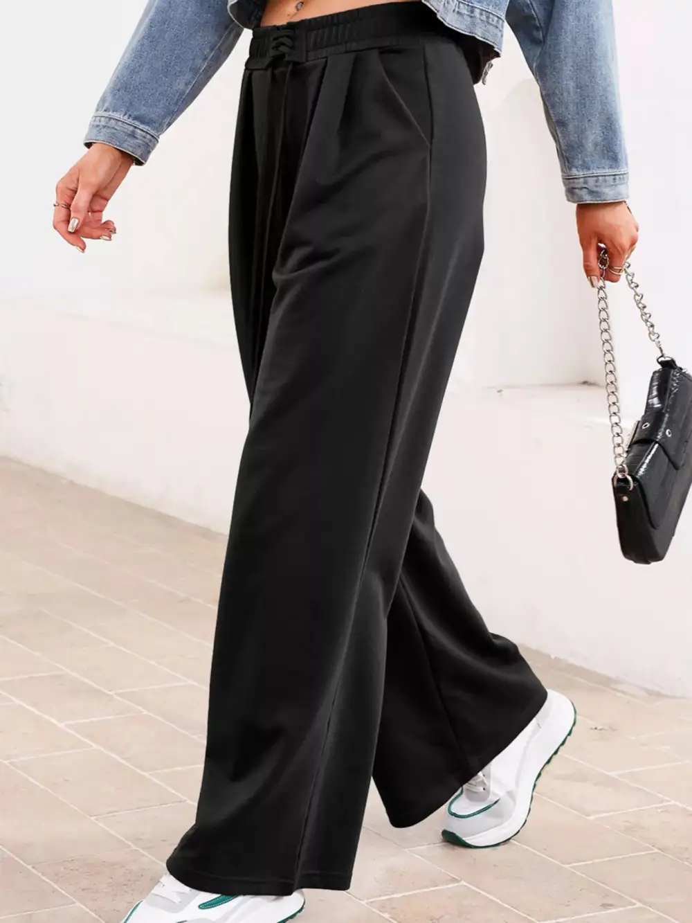 High Waist Pleated Pants