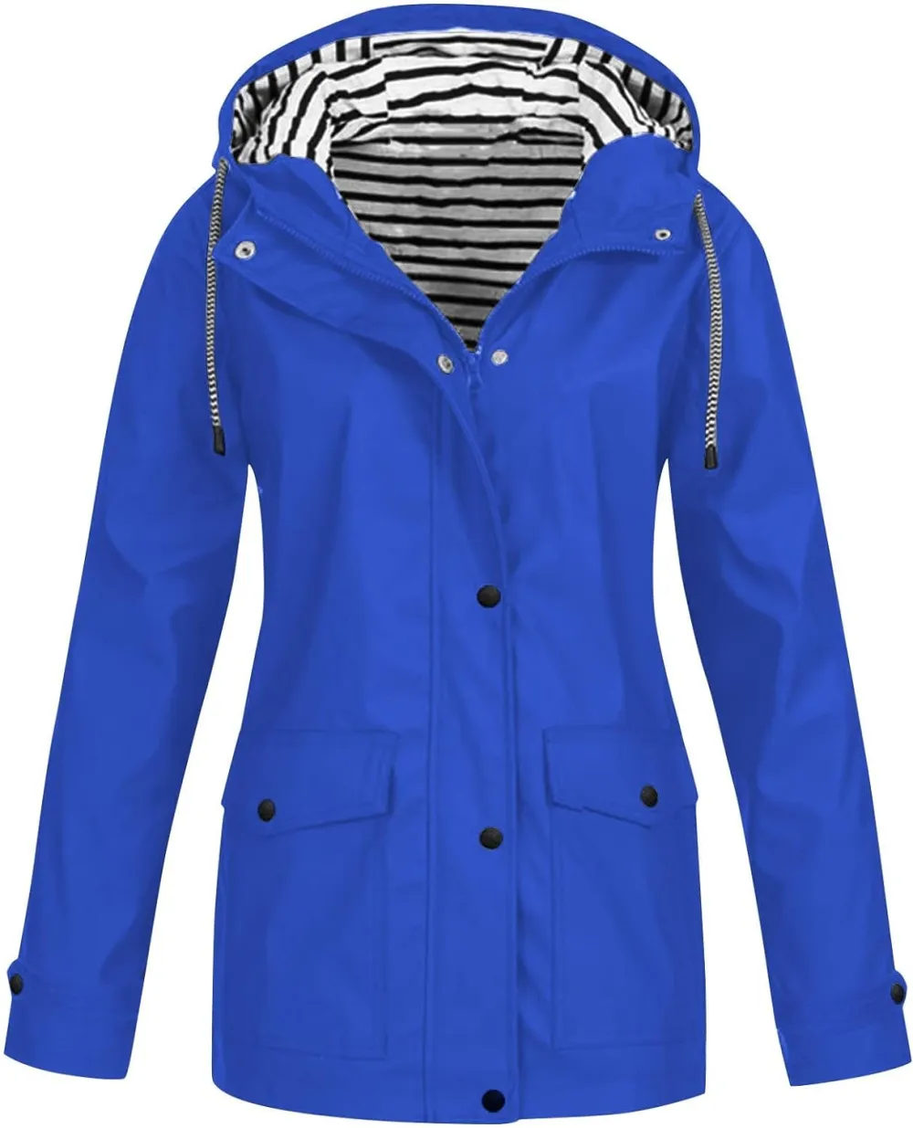 Rain Jackets For Women Waterproof With Hood Lightweight Casual Anorak Travel Hiking Coats with Pockets 720