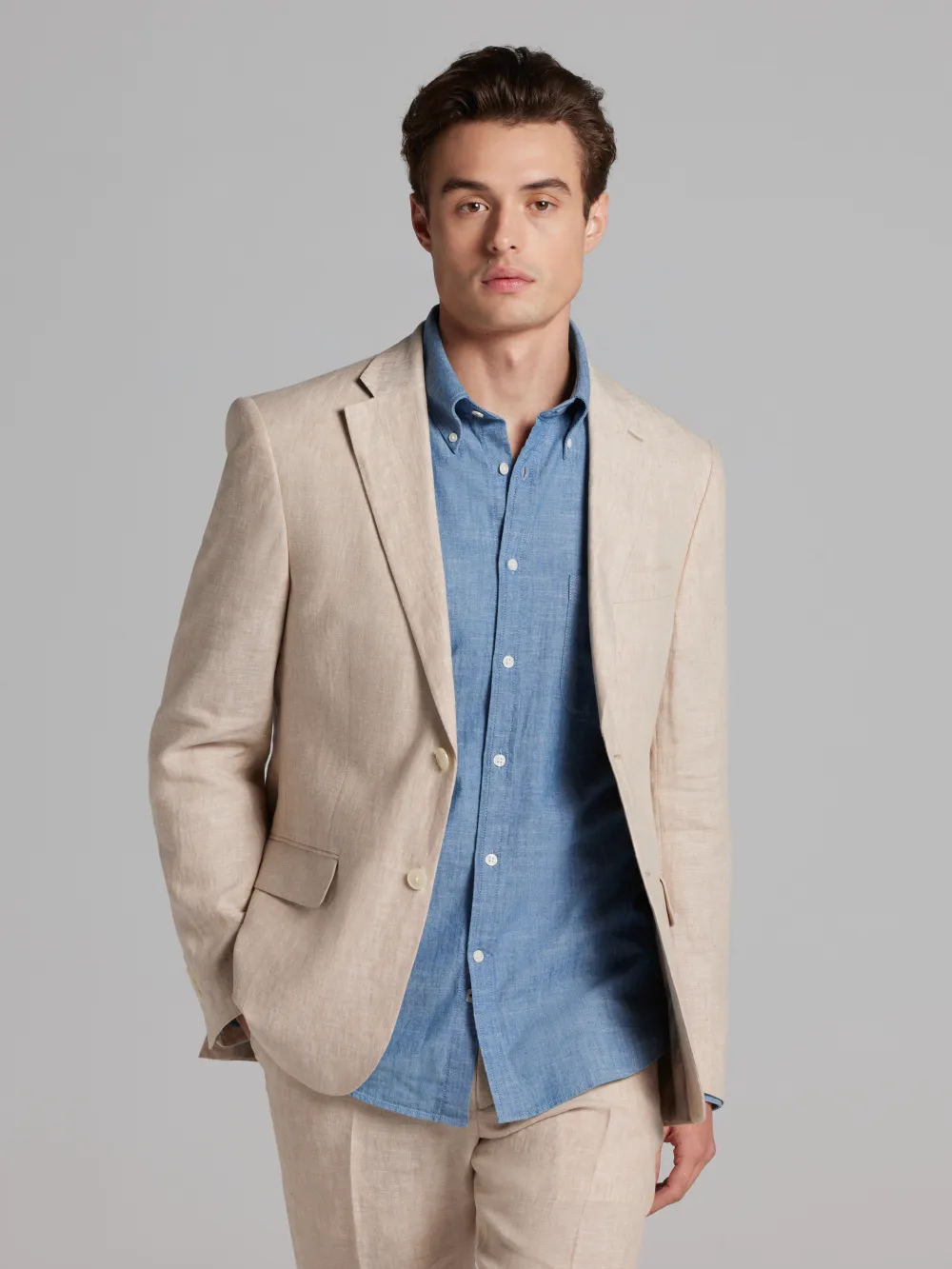 Tommy Hilfiger Modern Fit Linen Suit Jacket