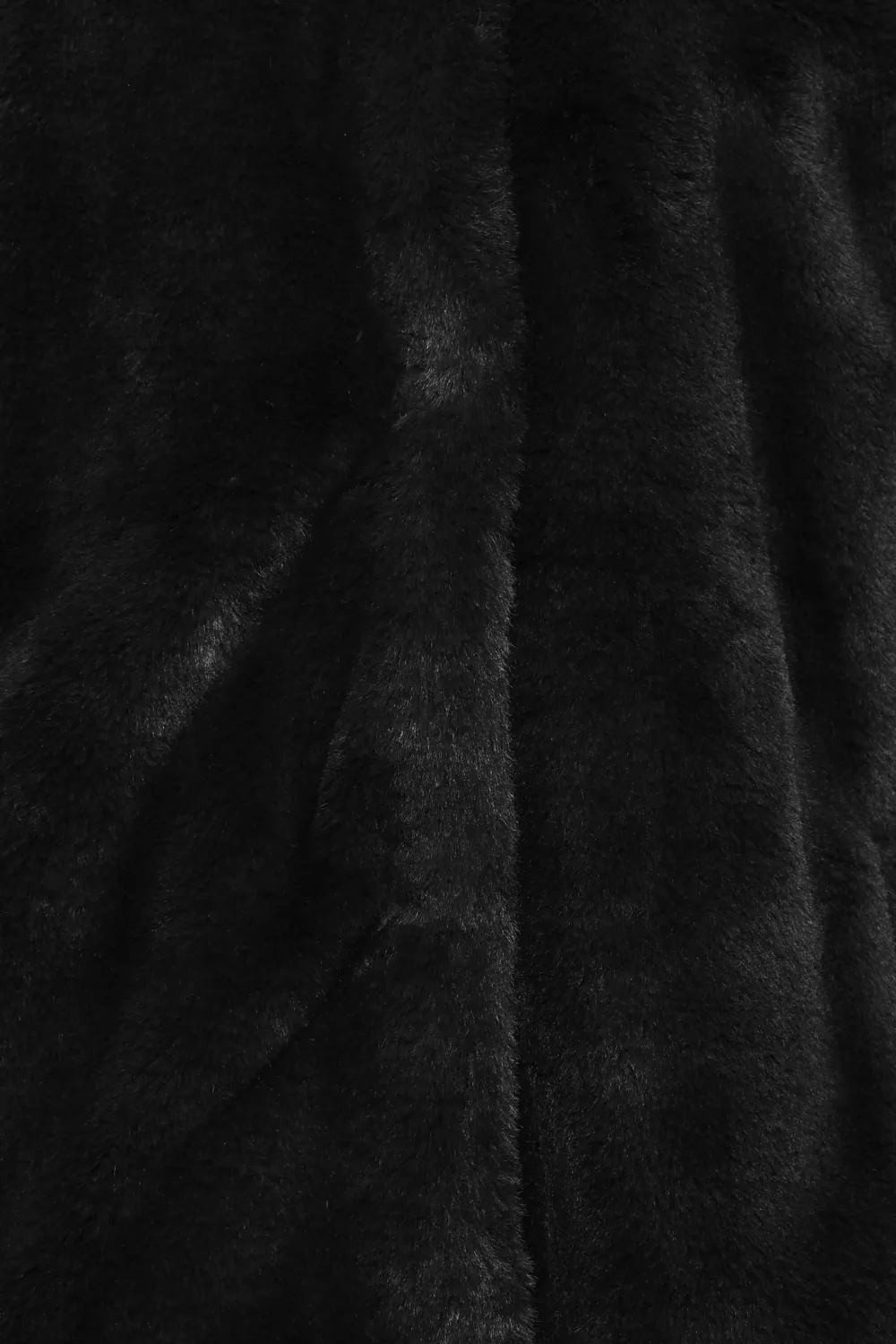 LTS Tall Black Faux Fur Coat