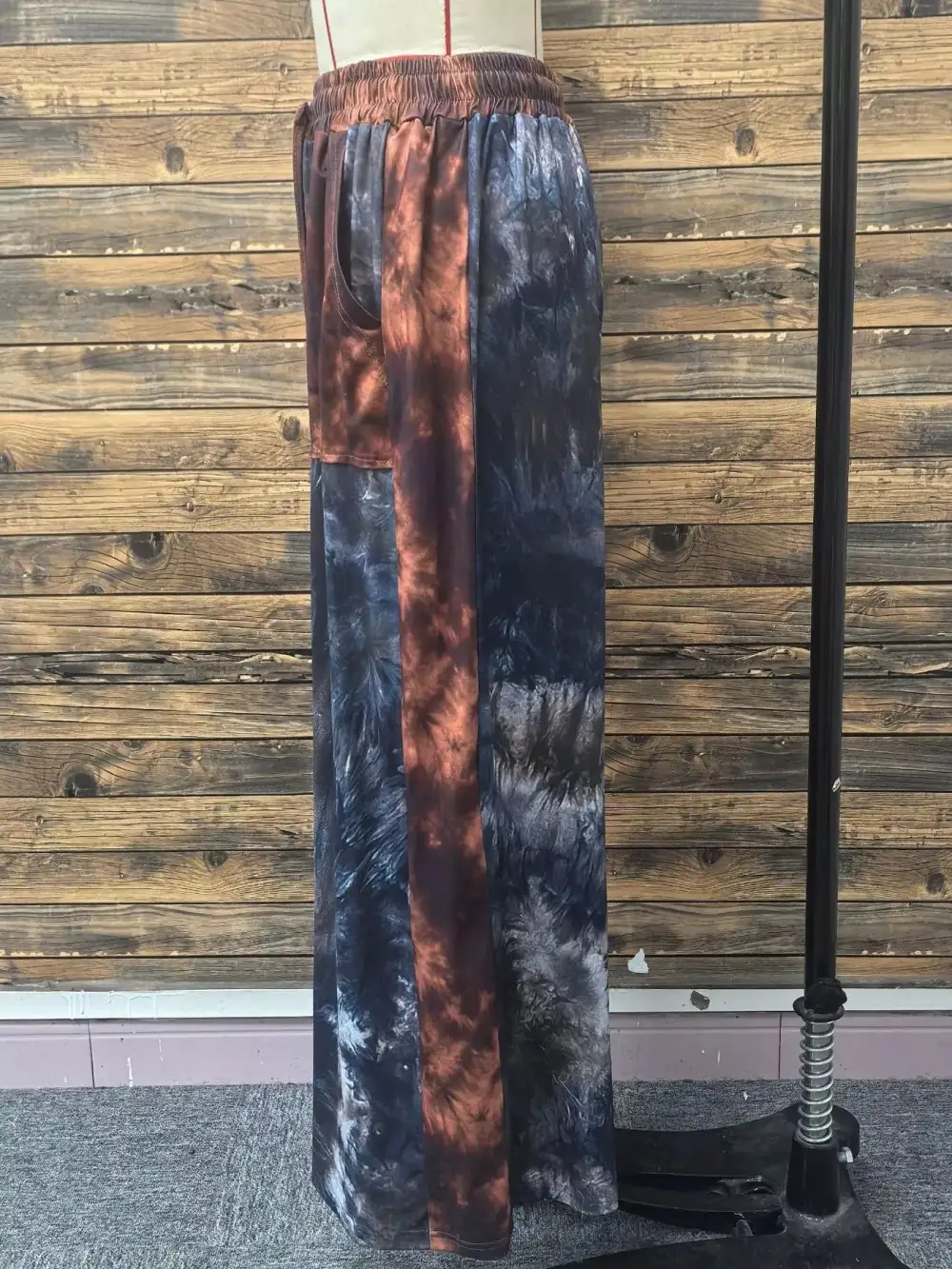 Full Size Tie Dye Wide Leg Pants Plus Size