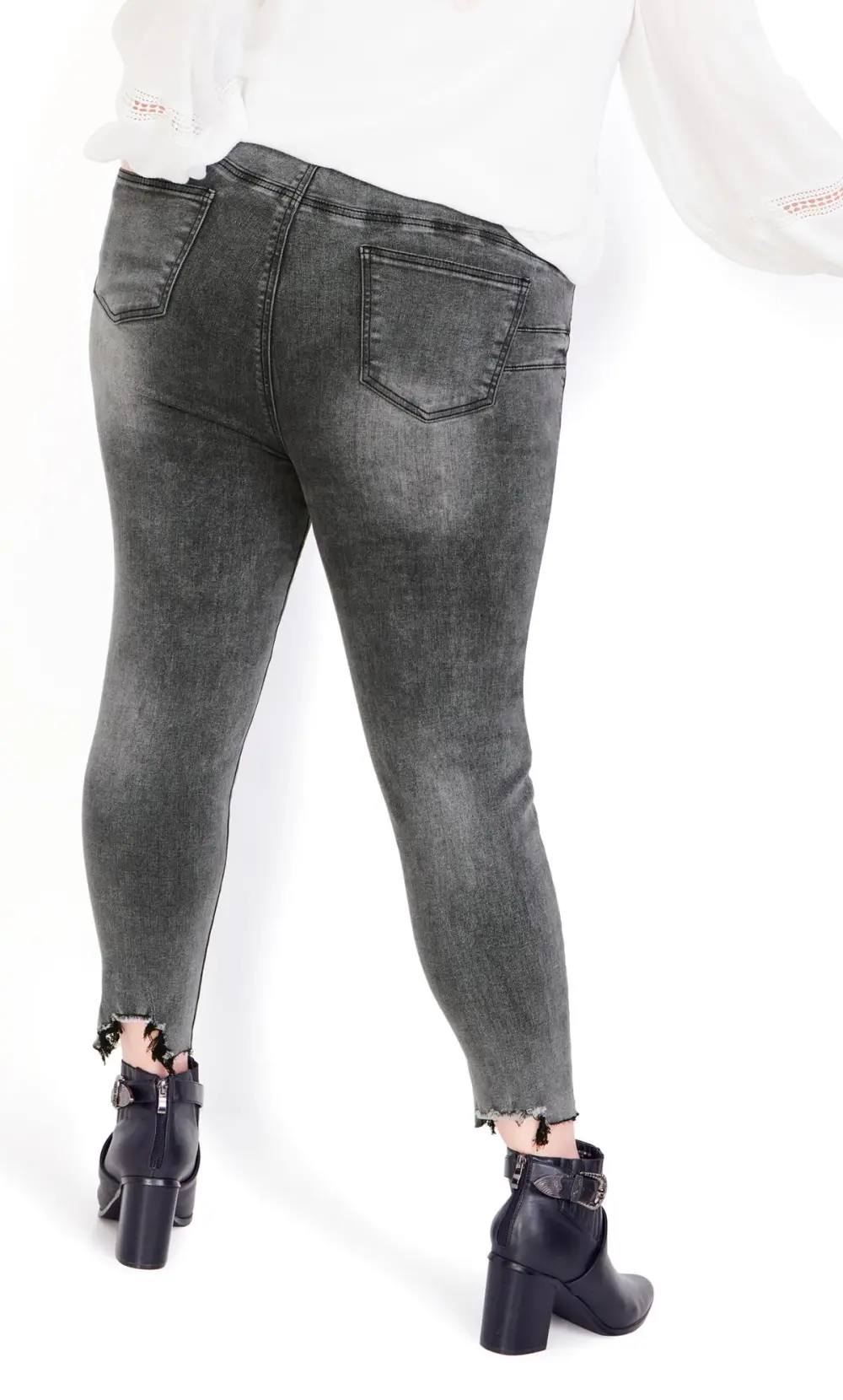 Evans Grey Washed Jeans