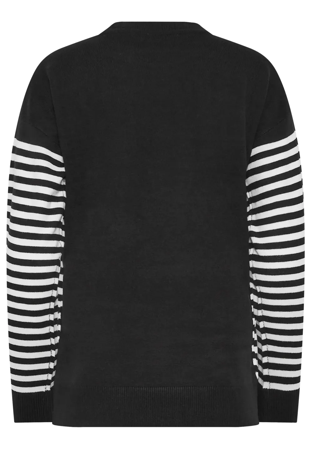 LTS Tall Black Star & Stripe Print Jumper