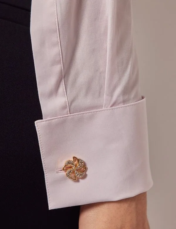 Fitted Cotton Stretch Shirt - Double Cuff