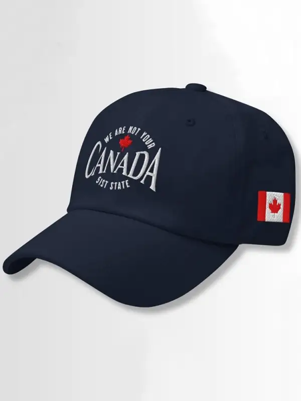 We Are Not Your Canada 51st State Printed Baseball Cap