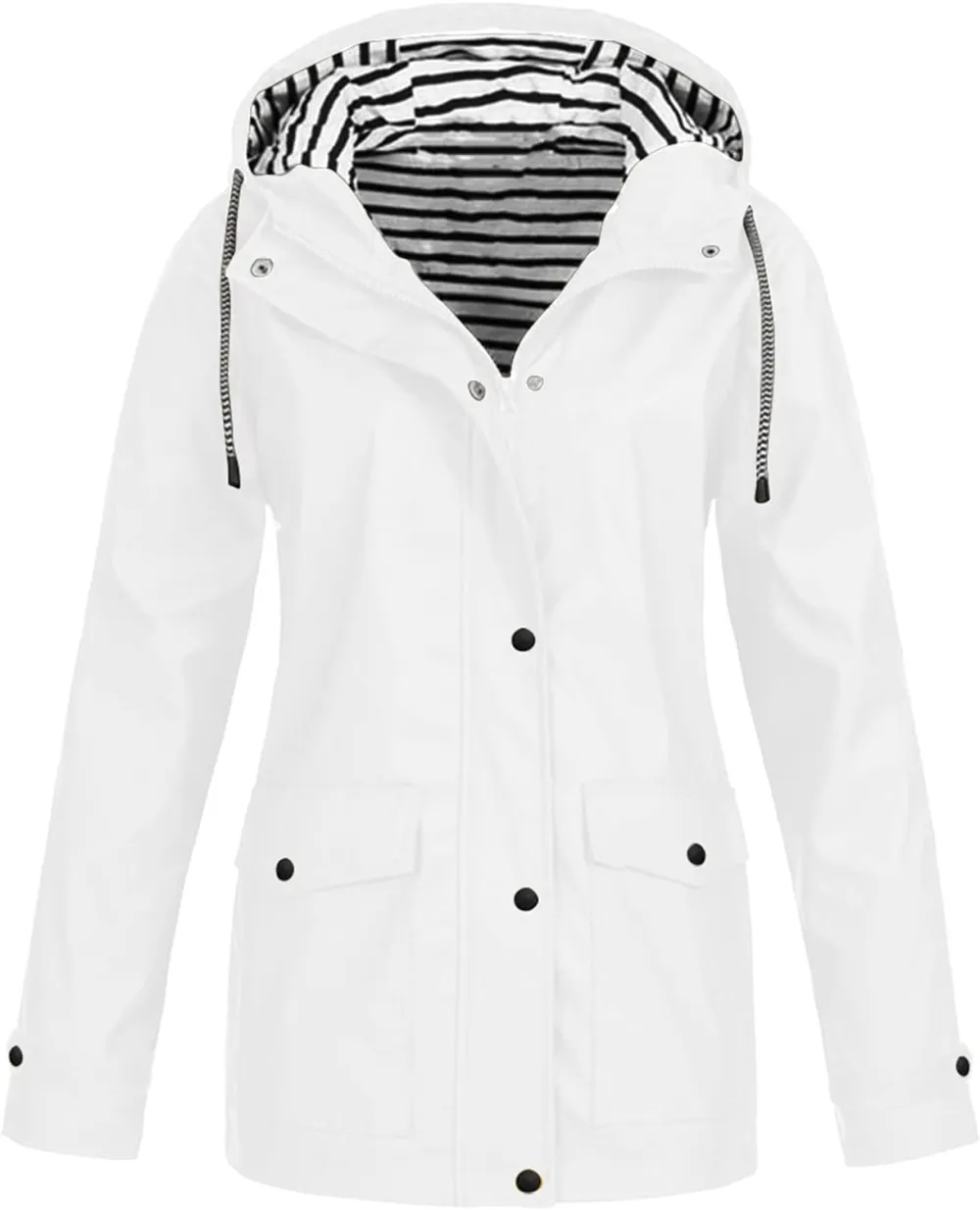 Rain Jackets For Women Waterproof With Hood Lightweight Casual Anorak Travel Hiking Coats with Pockets 720