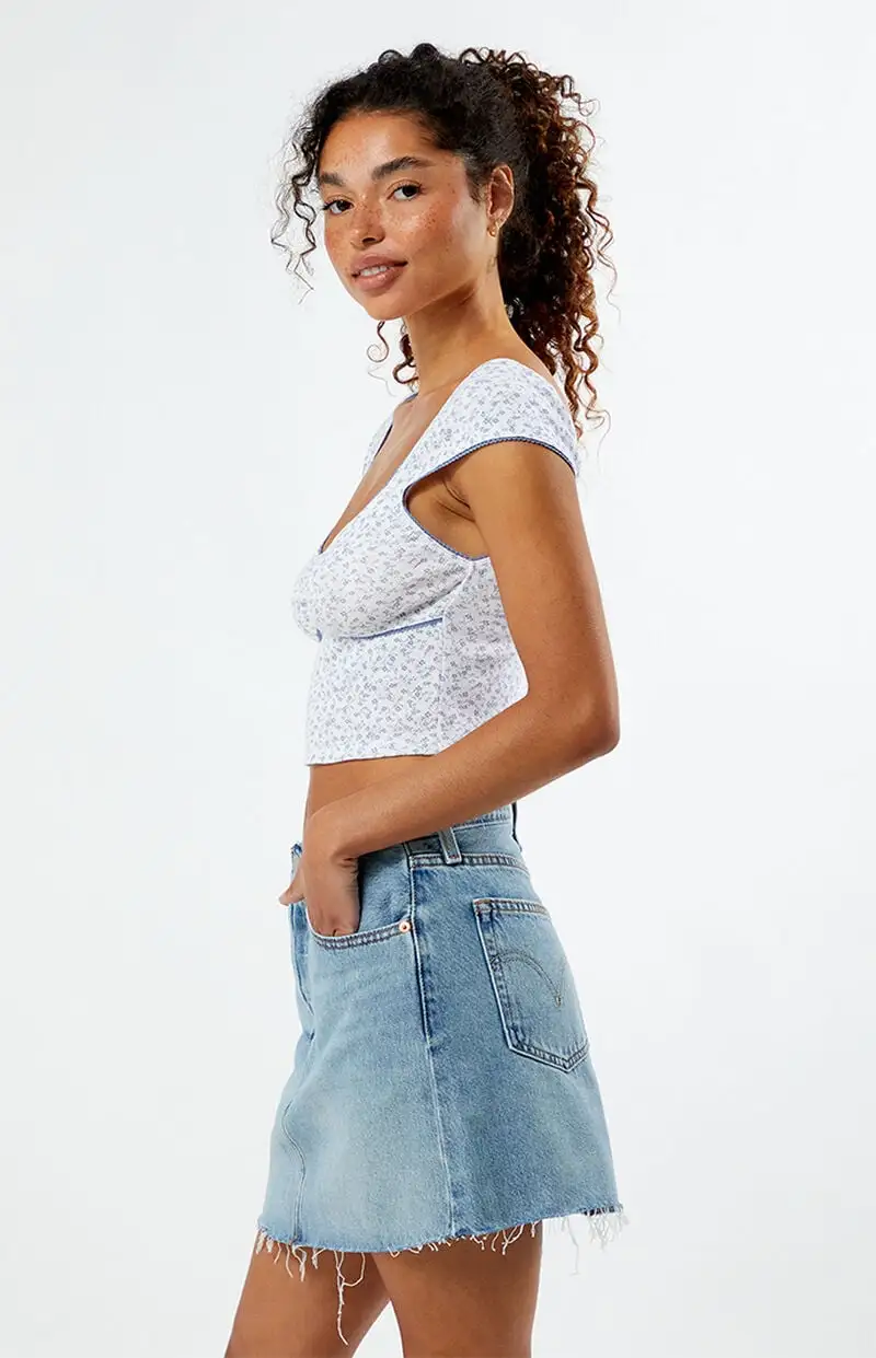 Est. PAC 1980 Amy Cinched Pointelle Top