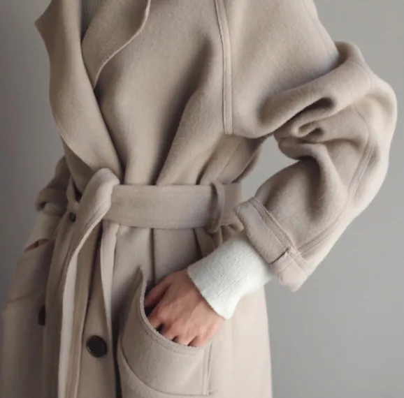 Casual Harajuku Style Woolen Coat