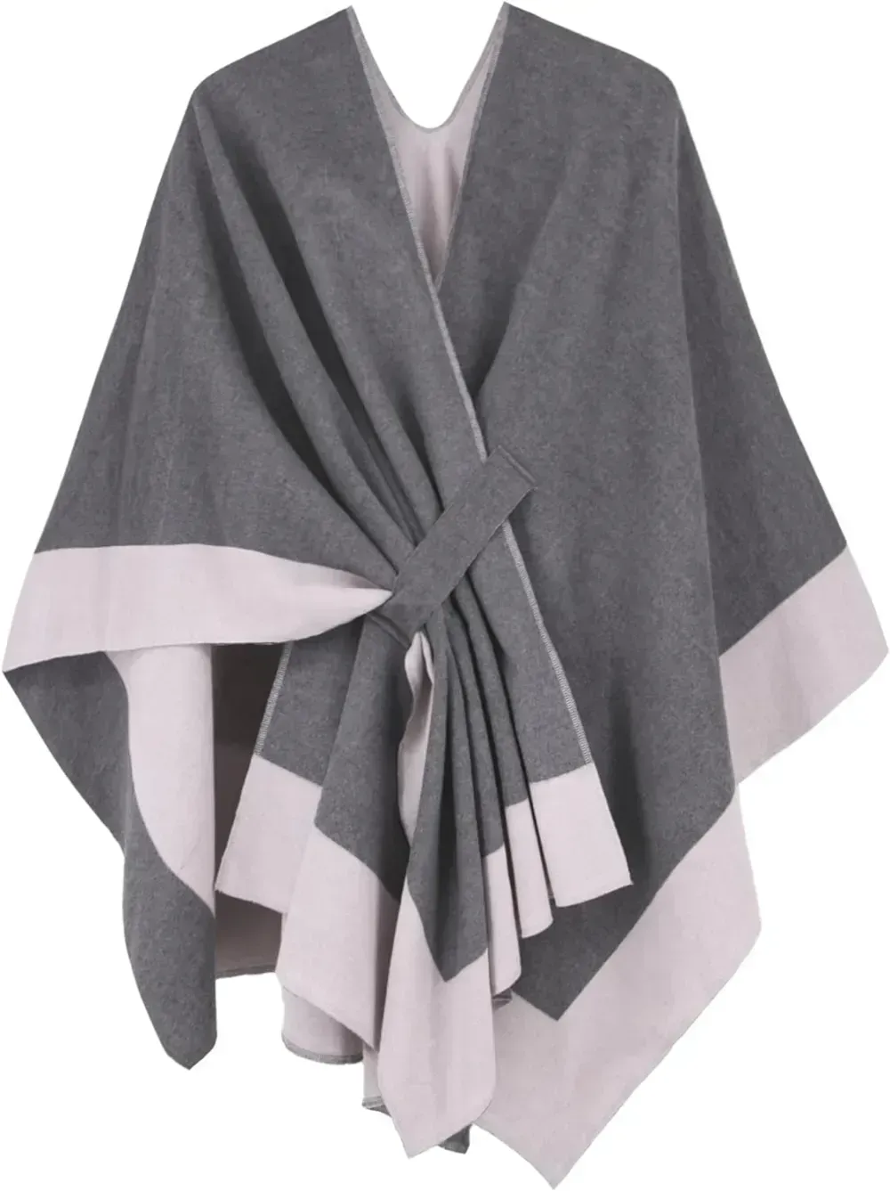 Women's Shawl Wrap Poncho Ruana Cape Open Front Cardigan Shawls for Fall Winter