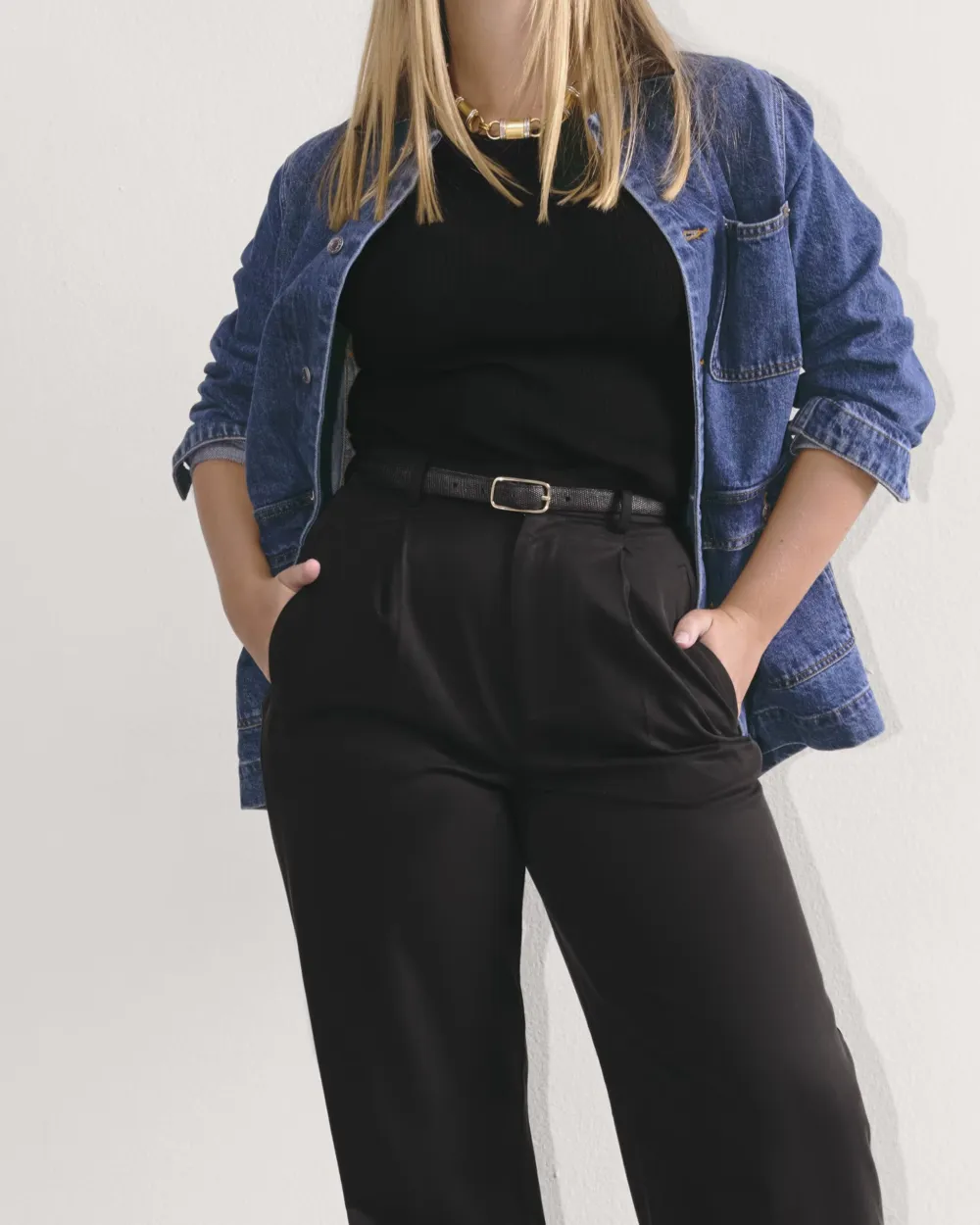 Mid-Waist Casual Pants