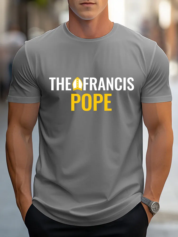 Men's Thank You For Your Guidance And Love Printed Round Neck T-Shirt