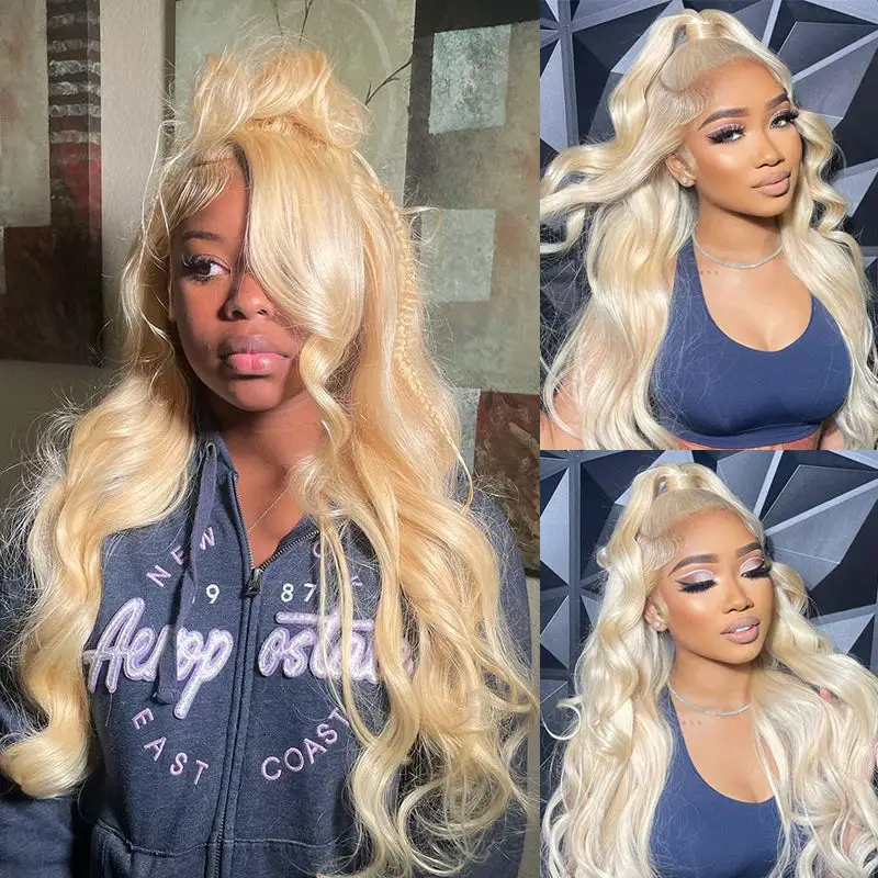 Flash Sale | #613 Blonde Upgraded 5x5/13x6-Full Lace Frontal Body Wave Lace Wig No Code Needed