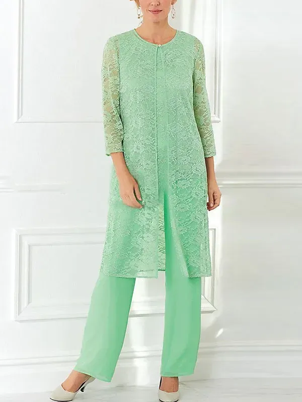 Lace Hollow Elegant Cardigan Wedding Ladies' Set