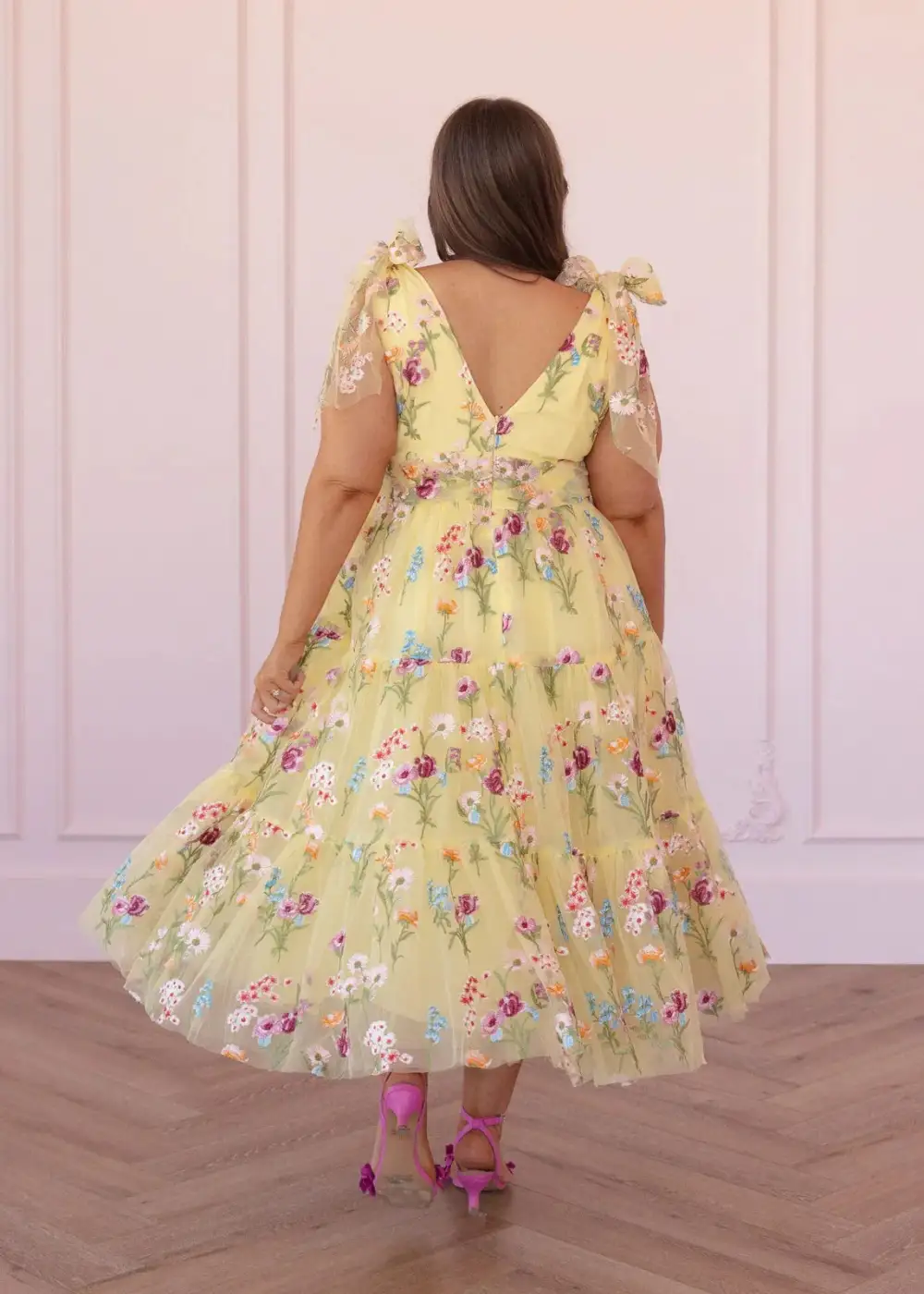 Margaret Midi Dress Yellow