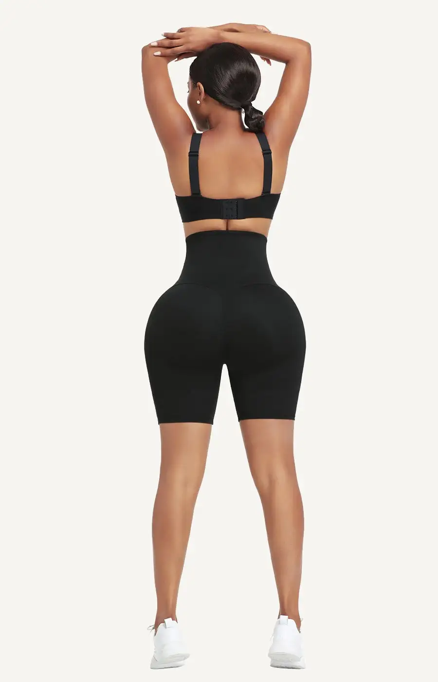 High Waist Sweat Shorts Compressing Shorts with Butt Lifter