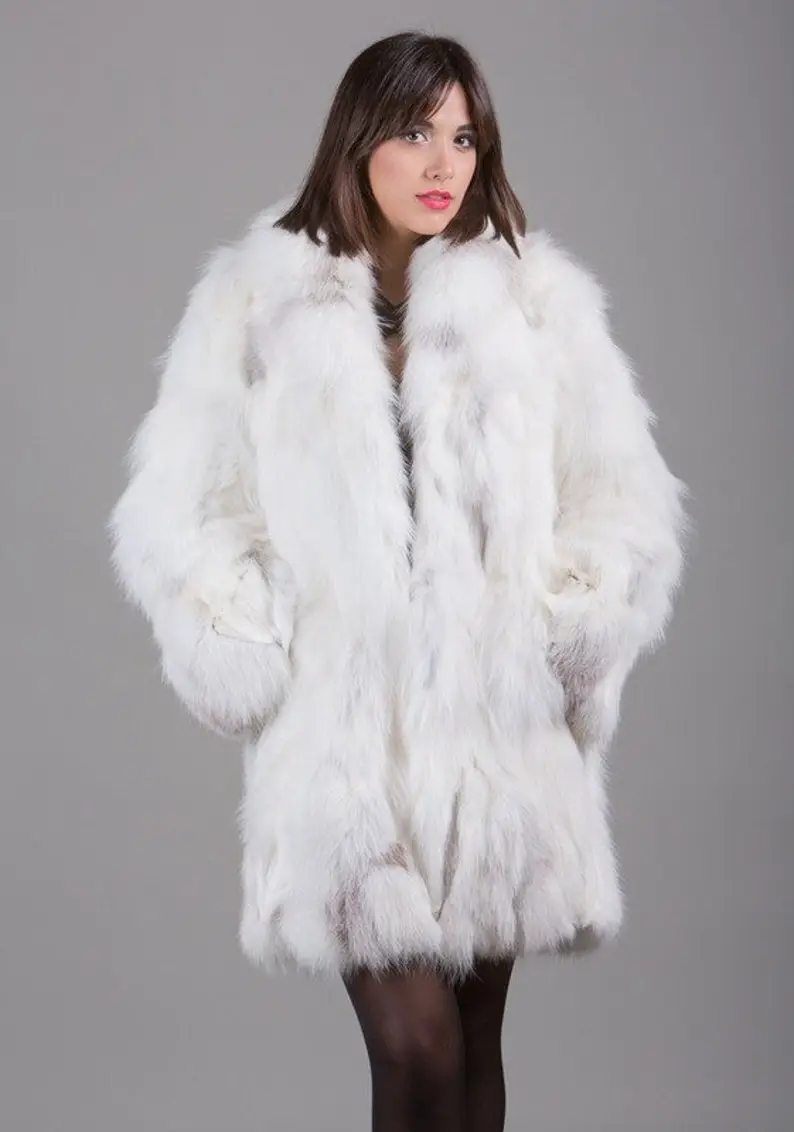 Shadow Fox Fur Coat