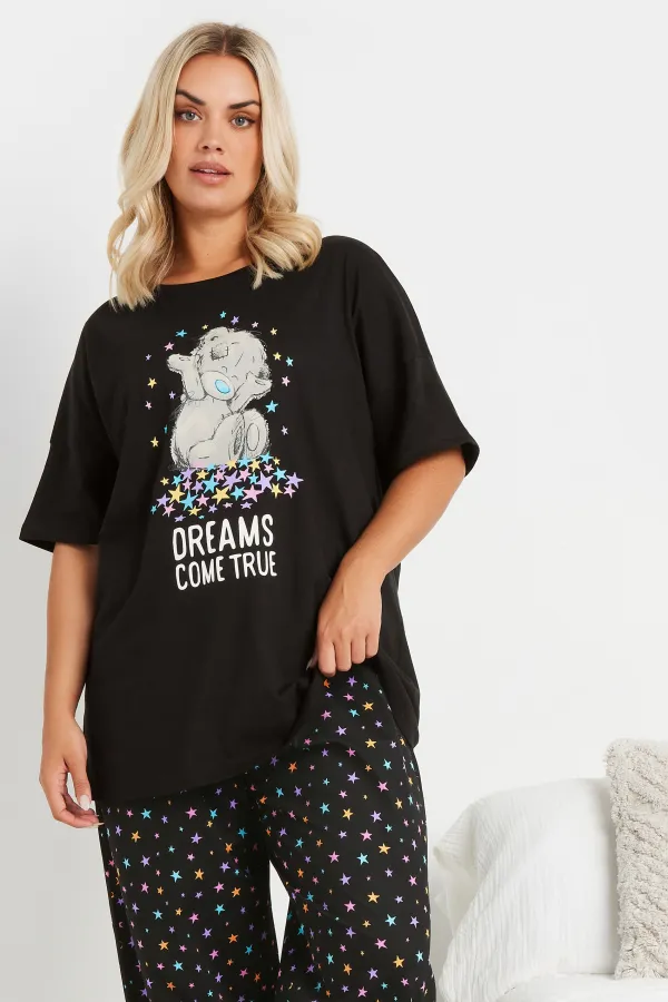 TATTY TEDDY Curve Black 'Dreams Come True' Pyjama Set